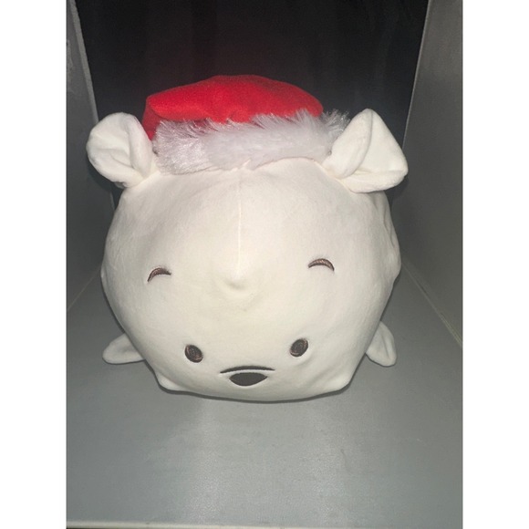 Bun Bun! Other - Bun Bun! Polar Bear Christmas Santa Hat Large Plush Stuffed Animal White 12 Inch